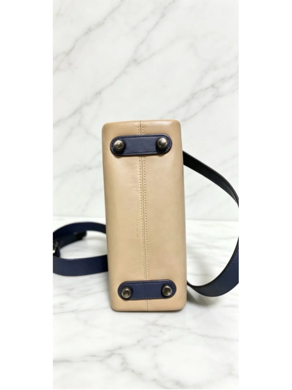 Coach Tate Colorblock Crossbody Bag – Navy / Beige Multicolor Color Block